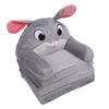 Foldable Kids Sofa Cute Cartoon Soft Children Folding Sofa Bed Kids Couch with Armrests for Bedroom