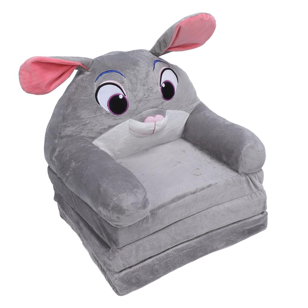 Foldable Kids Sofa Cute Cartoon Soft Children Folding Sofa Bed Kids Couch with Armrests for Bedroom