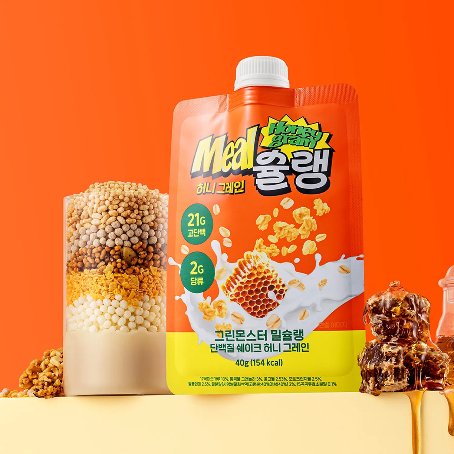 MealCHELIN Protein Shake #Honey Grain 1 Pouch 1P