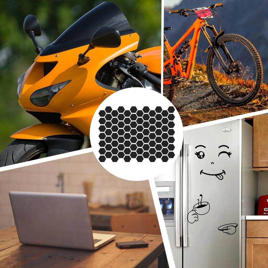 PVC Motorcycle Helmets Invisible Black Reflective Stickers Simple & Effective Reflective Tape Reflective Film For Helmets Bikes