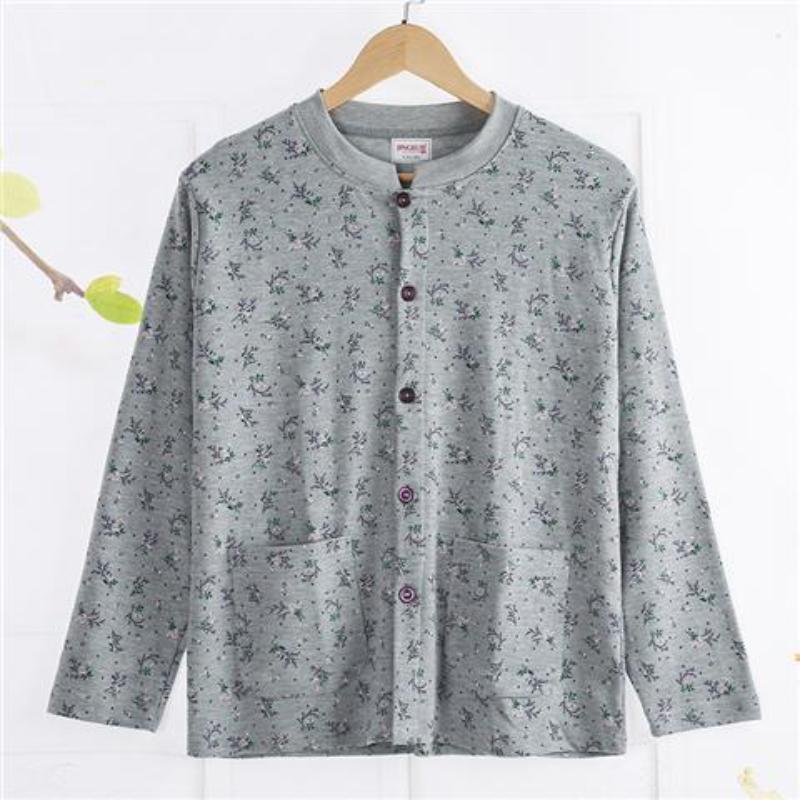 

Принтованный кардиган с лацканами и длинными рукавами, повседневный топ на осень и зиму XL серый