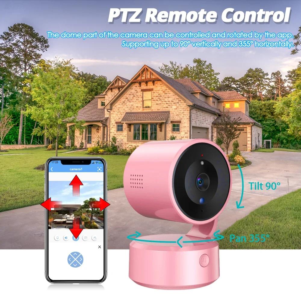 SMART LIFE 360° Wireless Video Camera PTZ 5MP HD WiFi Surveillance IP Cameras Color Night Vision Home Wi-Fi Baby Monitor Tuya