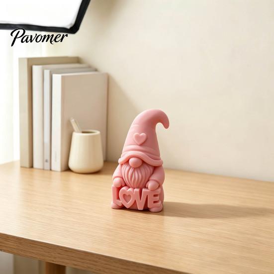 Anniversary Gifts for Couples Faceless Love Gnome Figurine, 3D Printed Valentine's Day Desktop Decor, Modern Minimalist Desk Accessories Romantic