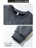 2025 Men's Crew Neck Sweatshirt - Korean Style, Loose Fit, Long Sleeve for Spring & Autumn