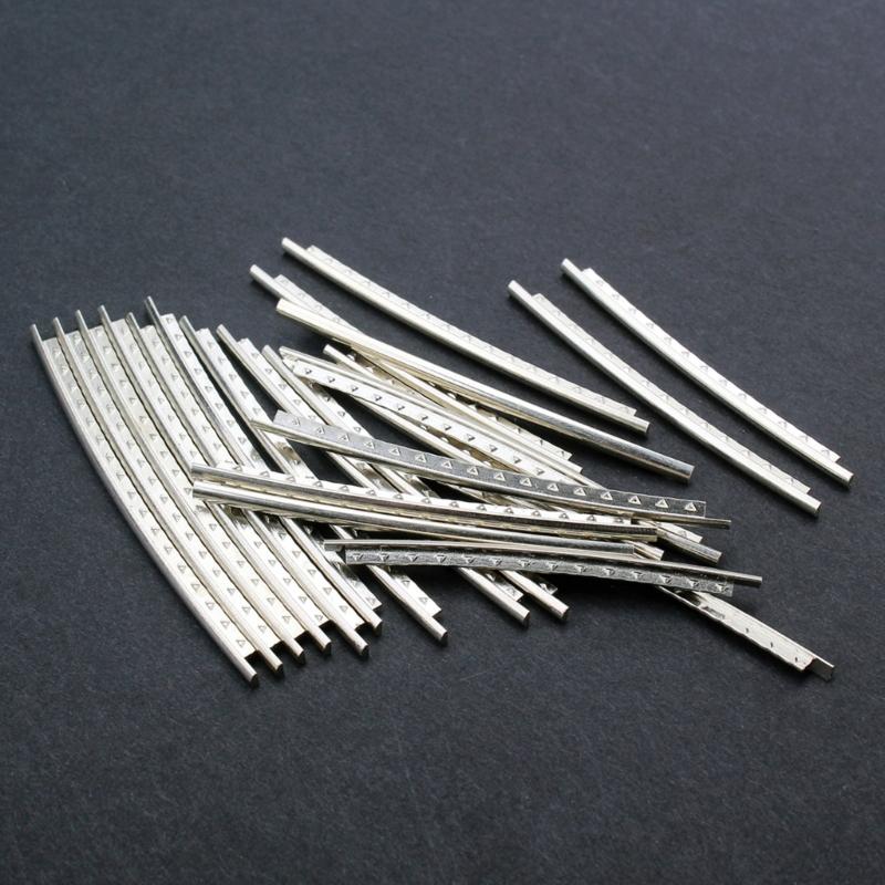 24 Frets Guitar Fret Wire Set Stainless Steel Guitars Fretboard Wire 24Pcs Set