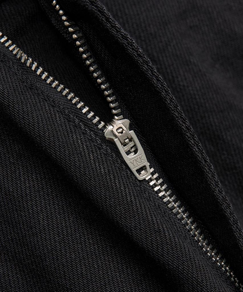 TOFFEE Deep Curved Denim Pants (Black)