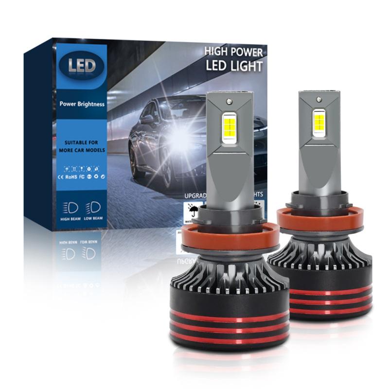 A3 LED Bulbs 10-32V 60W 6000LM 6000K High Brightness Headlight Conversion Kit IP68 Waterproof Pack Of 2