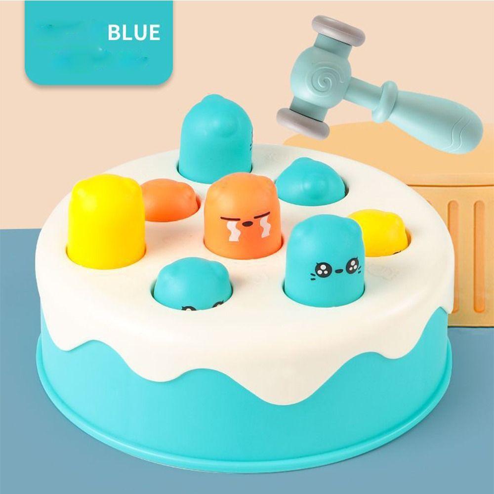 

Cake Shape Whack-a-mole Toy Hand Eye Coordination Hamster Pounding Game Kids синий