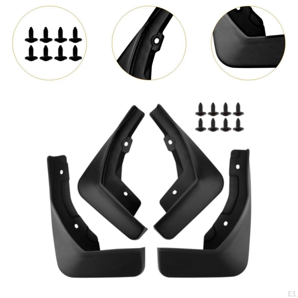 4Pcs Car Mud Flaps Mudflaps High Performance Automotive Accessories Stable Mudguards Protection for
