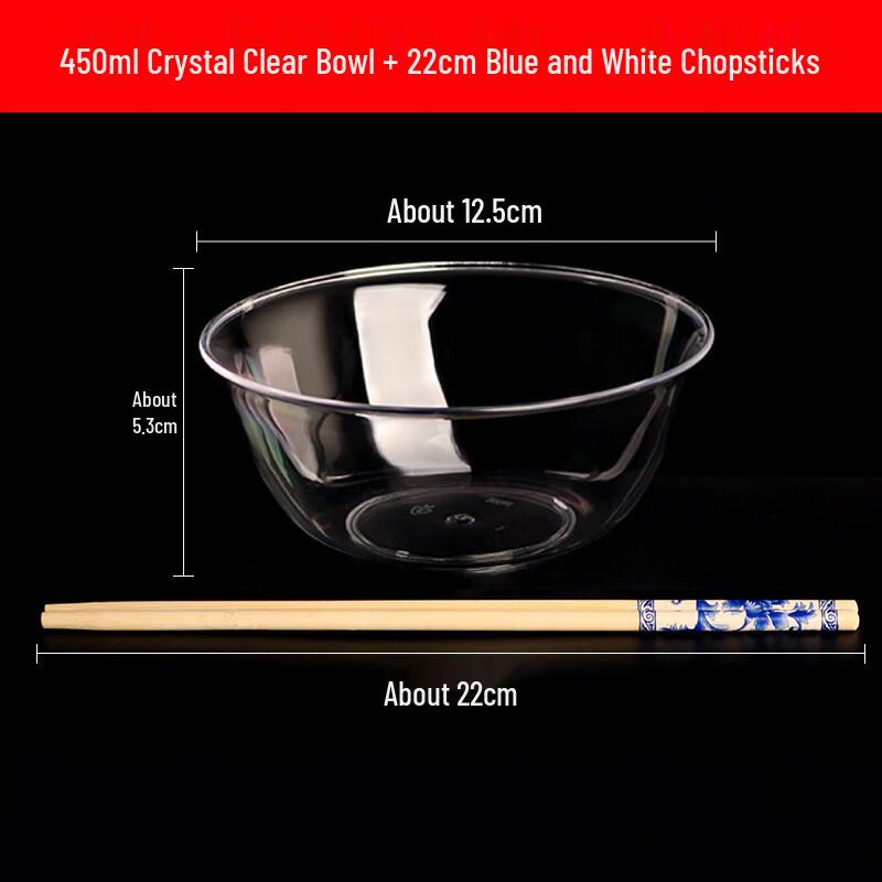 Thickened Food-Grade Disposable Plastic Bowl
