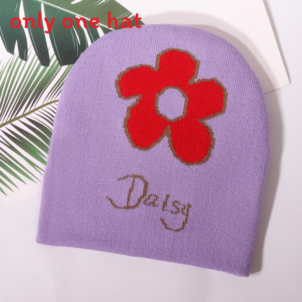 

Flower Design Knitted Hat With Acrylic Material For Winter Outdoor And Commuter Style