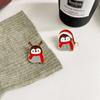 Creative Women Clavicle Chain Lovers Fashion Jewelry Korean Style Badge Christmas Penguin Brooches