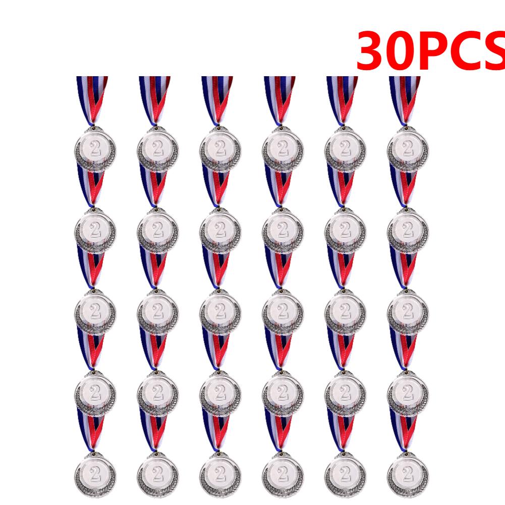 Winner Reward Medals Gold Silver Bronze Prizes Medal with Neck Ribbon Award Medal Kids Sport Competition Prize Medal Souvenir