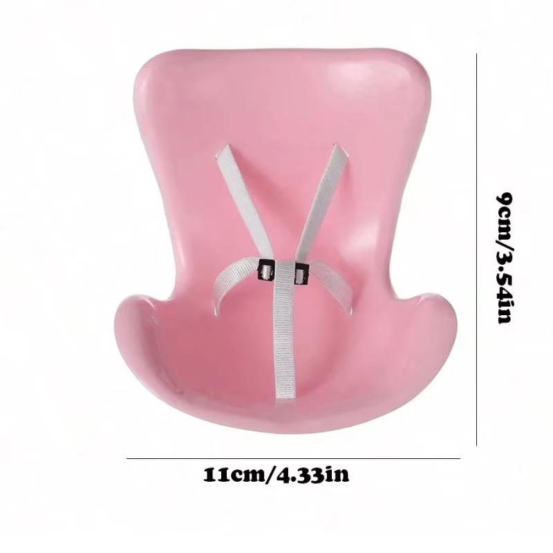Car Doll Safety Seat Kawaii Ob11 Doll Plush Seat Car Air Aromatreatment Decoration Suit For Labubu All Dolls 15-17cm