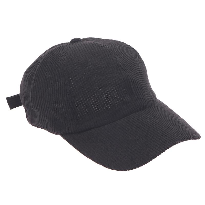 Corduroy Baseball Cap For Women Men Cotton Solid Color Adjustable Sunhat Sport Snapback Caps Autumn Warm Hip Hop Fishing Hat