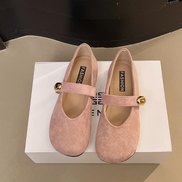 Fashion Shoes Woman Flats Shallow Mouth Soft Dress Golden Summer Retro Spring Mary Janes Summer Shoes Ladies Soft Female Footwear Shallo