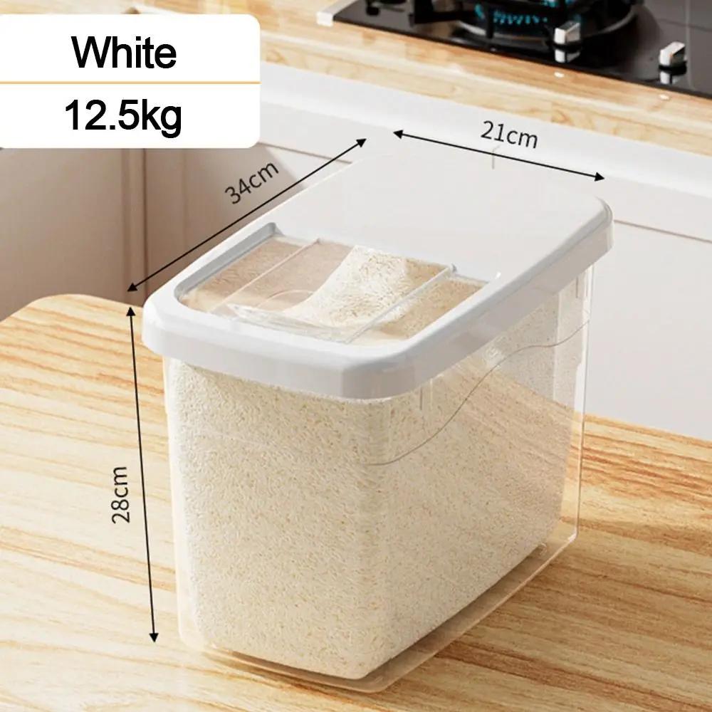Creative Rice Bucket Tank Moisture-proof Sealed Rice Storage Box Insect-proof Cereal Grain Food Container Kitchen Accessories