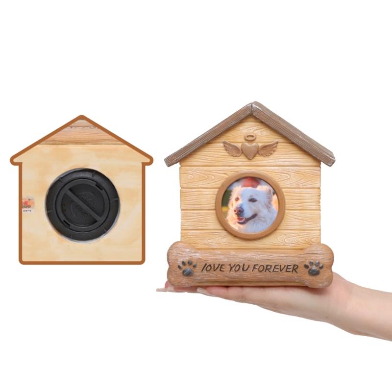 Memorial Urns for Pet Cremation Ashes Box Ashes Container Pet Memory Keepsakes Resin Cats Cremation Box for Small Animal