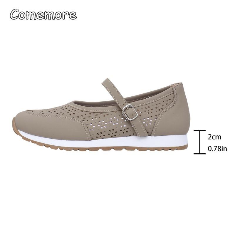 Fashion Comfortable Thick Bottom Casual Slip-On Round Head Mesh Shoes Fashion Spring Summer New Style Women's Leisure Shoes Size 36 43