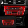 Carbon Fiber Style Interior Sticker for BMW X3 E83 2004-2010 AC CD Panel Cover Trim