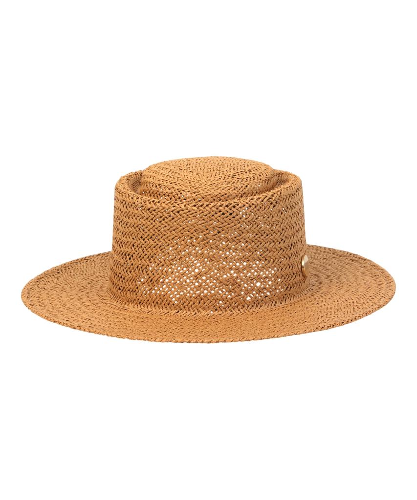Yunibeosyeolkemiseuteuli Home Brown Simple Panama Hat Panama Hat