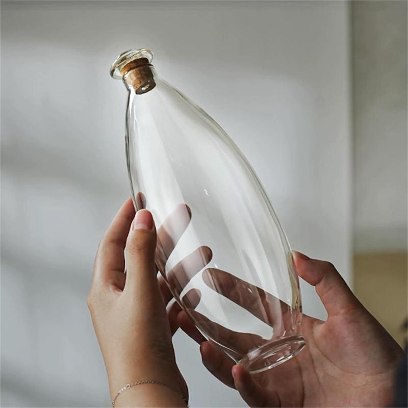 

850ML Glass Cold Brewing Water Bottle Iced Green Tea Flower Tea Jug Household Heat resistant Tea Maker Cold Extraction Cup 0.85L чистый