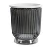 Self Watering Plant Pot Plastic Flower Pot with Water Reservoir Wick Ropes Modern Indoor Planter for Home Office