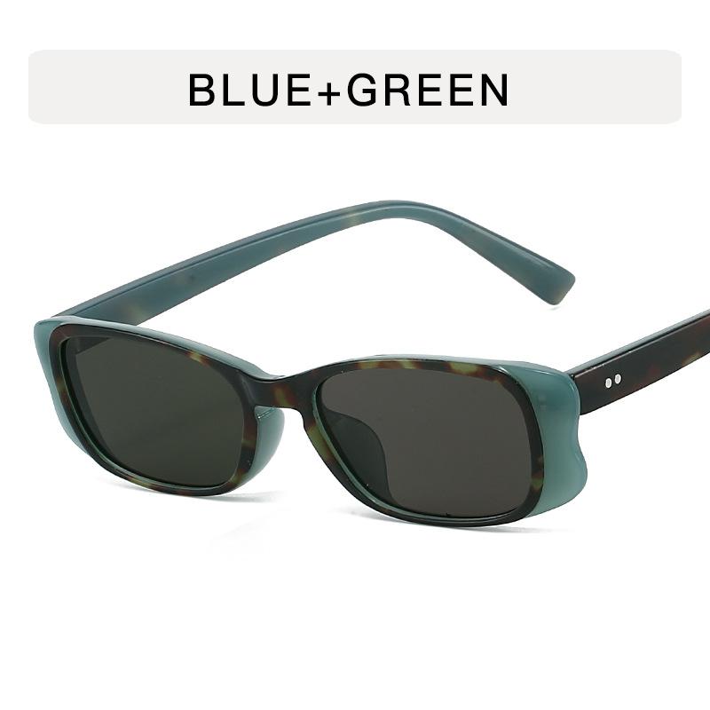 European American Style Woman Sun Glasses Rectangle Shape Anti-glare Sunglasses Men Driving Travelling Sunglasses