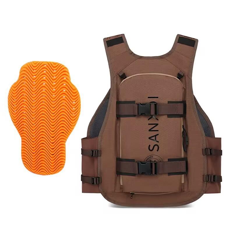 SANXDI Ski Vest Backpack Tactical Snowboard With Back Protection Waterproof Men Women Snow Skiing
