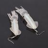 Noctilucence Color Tube Squid Drop Earrings for Women Giant Jelly Bionic Soft Lure Marine Animal Earring Fishing Lovers Gifts