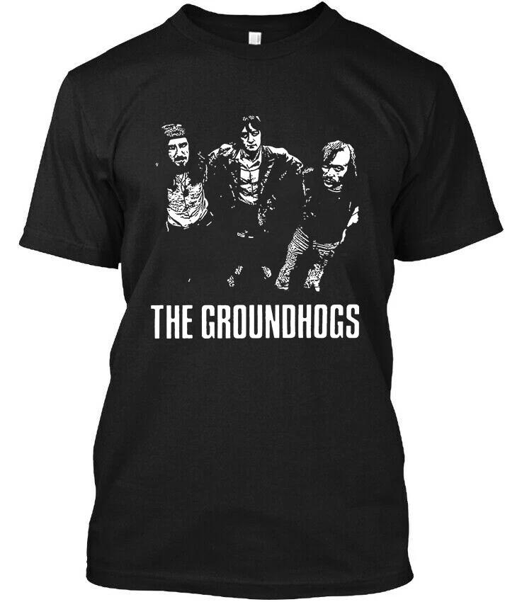 Limited New Popular The Groundhogs English Vintage Graphic Logo T-Shirt 2XL