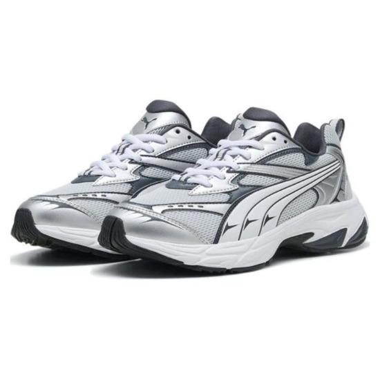 Puma Morphic Silver Glacial Grey Unisex Sneakers Weiß Starkgrau 392724-16