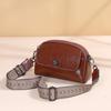 Oil Wax Cowhide Leather Women's Small Bag, Crossbody Shoulder Shell Bag, Practical Multi Pocket, Simple Coin Purse, Phe Bag
