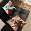 Kaedehara Kazuha Animation G-Genshin I-Impact Pillow Case Square Pillow Bedroom Sofa LeisureCarLiving Room Home Decoration 40X40