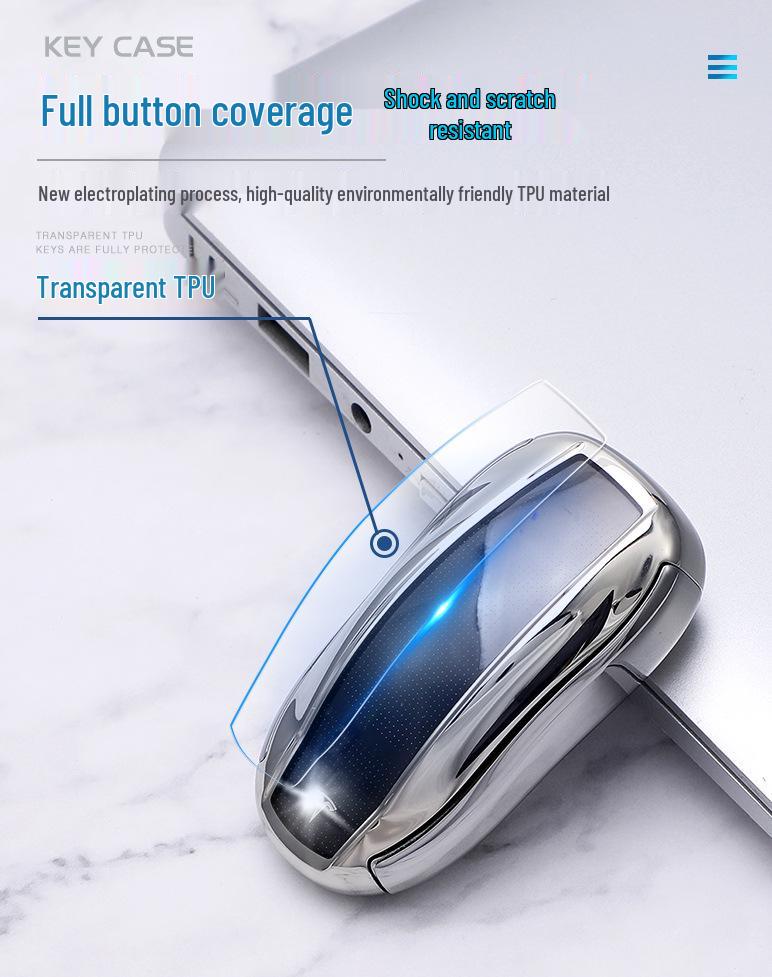 Tesla Model X Schlüsselhülle: 2-in-1 Schutzhülle für SUV-Schlüssel