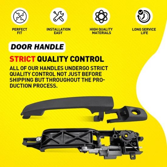 For 2008-2011 Ford Focus Driver LH Exterior Door Handle And Bracket Primed EOOK