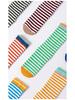 Koreanischer & Japanischer Stil Gestreifte Rutschfeste Mittelhohe & Knielange Bunte Preppy Sportsocken für Damen