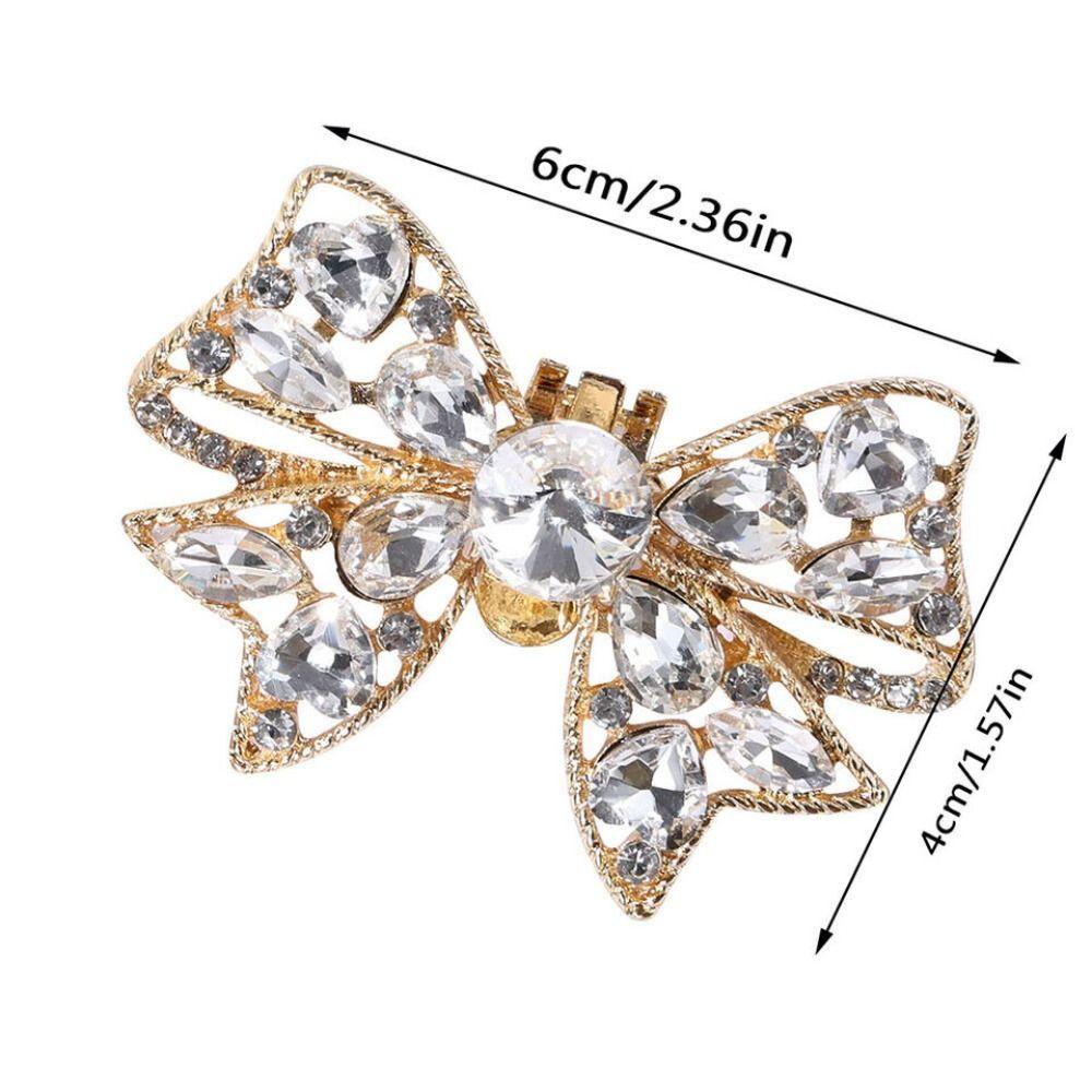 Rhinestone Shoe Clips DIY High Heel Bowknot Shoes Buckles Charm Jewelry Removable Bridal Shoes Decorations
