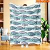 A New Arrival for Spring And Summer, This 2D Flat Printed Blanket Features a Digital Print of Ocean Fish Schools. It'S Suitable for All Seasons, Perfe