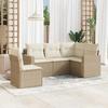 VidaXL Garden Lounge Set with Cushions 5 Pcs Beige Braided Resin 3218958