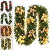 Wedding Decorated Lighted Wreath Garland for Xmas Christmas 2 7M DIY