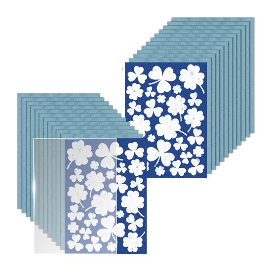 24 Sheets/Set Cyanotype Paper Sun Print Paper with Acrylic Panel Sun Activated