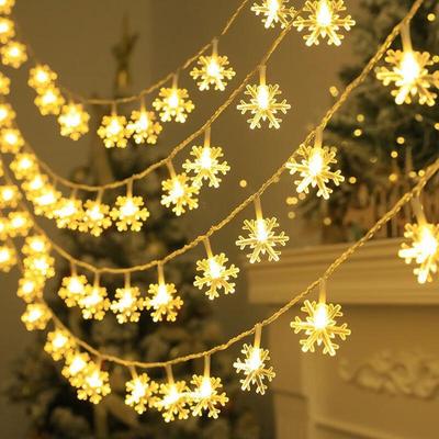 Christmas LED Snowflake String Lights
