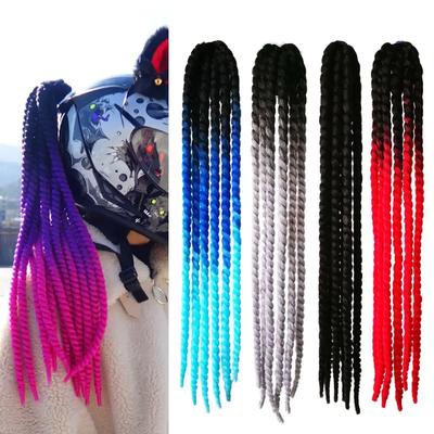 Treccia Coda di Cavallo per Casco da Moto con Ventosa Coda di Cavallo Moto Donna Uomo Casco Moto Coda di Cavallo Accessori Moto