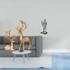 European Reindeer Knight Collectable Sculpture Vintage Tabletop Ornament Deer Lover Creative
