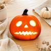 PVC Pumpkin Lantern with Batteries Illuminated Halloween Table Ornament Spooky