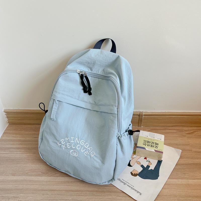 School bag Lazy wind school bag Female high school college student Campus letter backpack Junior high school student tide backpack