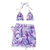 2022 Cross-Border Split Printed Bikini - European and American Sexy Swimwear