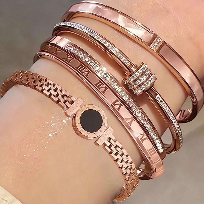 Europäisches & Amerikanisches Luxus Zirkon Stern Armband: Vielseitige, Elegante, Lichtechte Mode für Damen