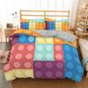3D Building Block Pattern Duvet Cover Set Bedroom Polyester Quilt Cover Bedding Set With Pillowcase Home Decor King Queen Size